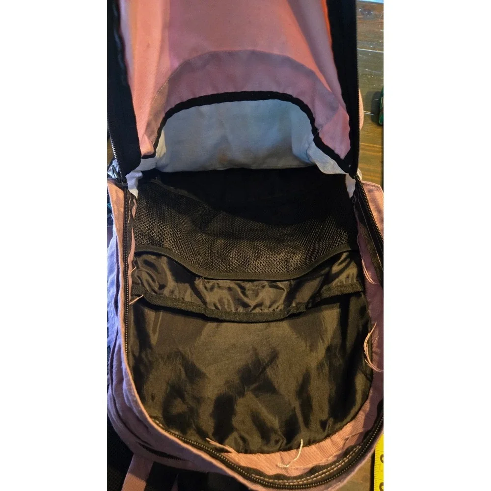 PINK Victoria's Secret Collegiate Backpack Book Bag Pink Gray Black School - Picture 7 of 9